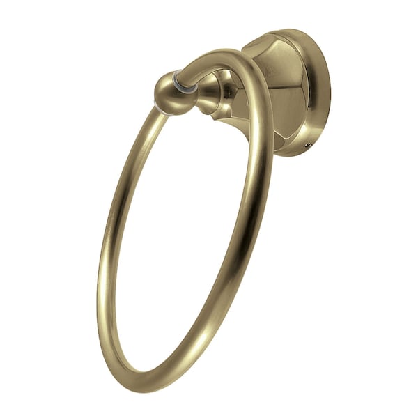 6Inch Towel Ring, Brushed Brass
